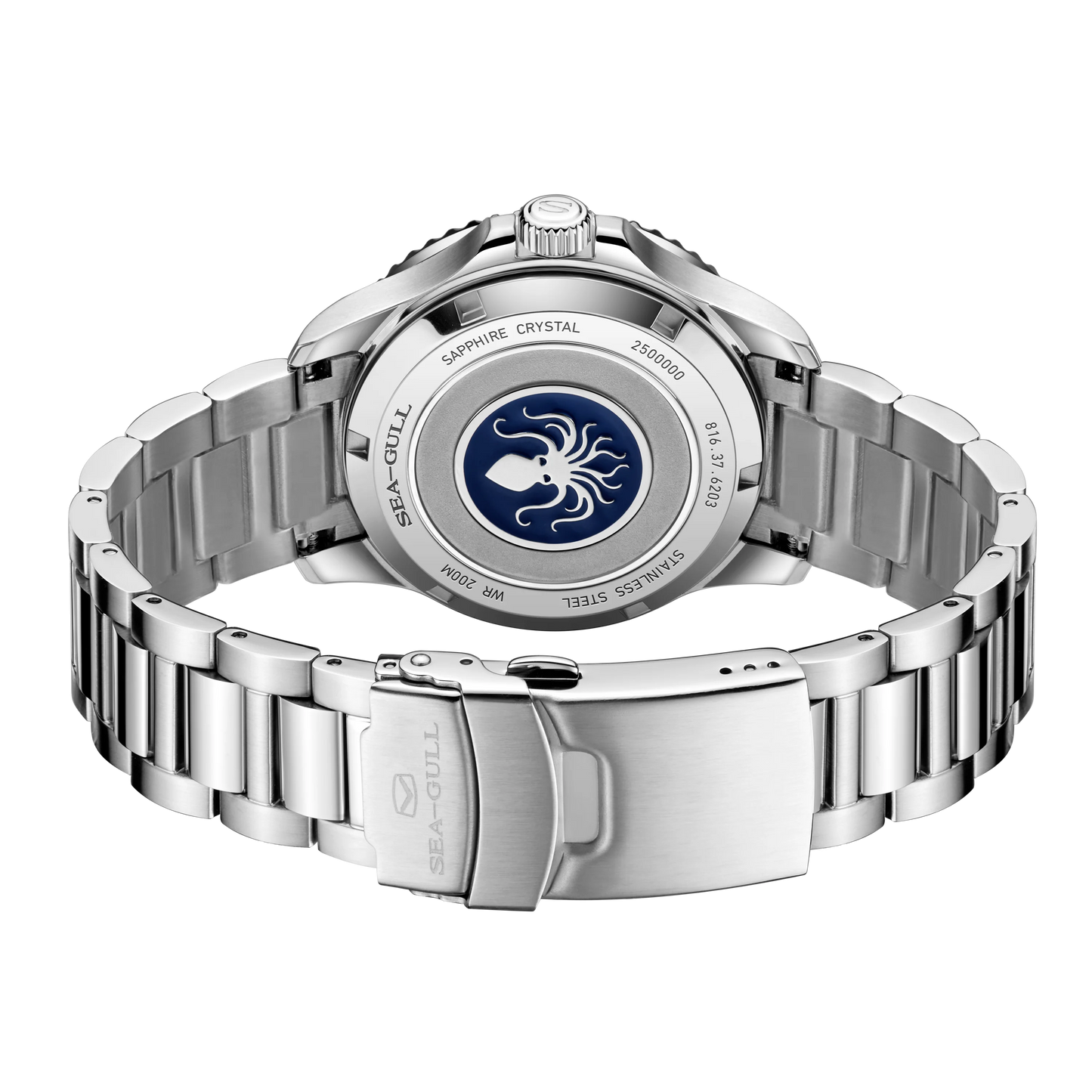 Seagull Automatic Man Watch Ocean Series 200M Waterproof Luminous Sapphire Crystal  Fashion Diving Mechanical Wristwatches 6203