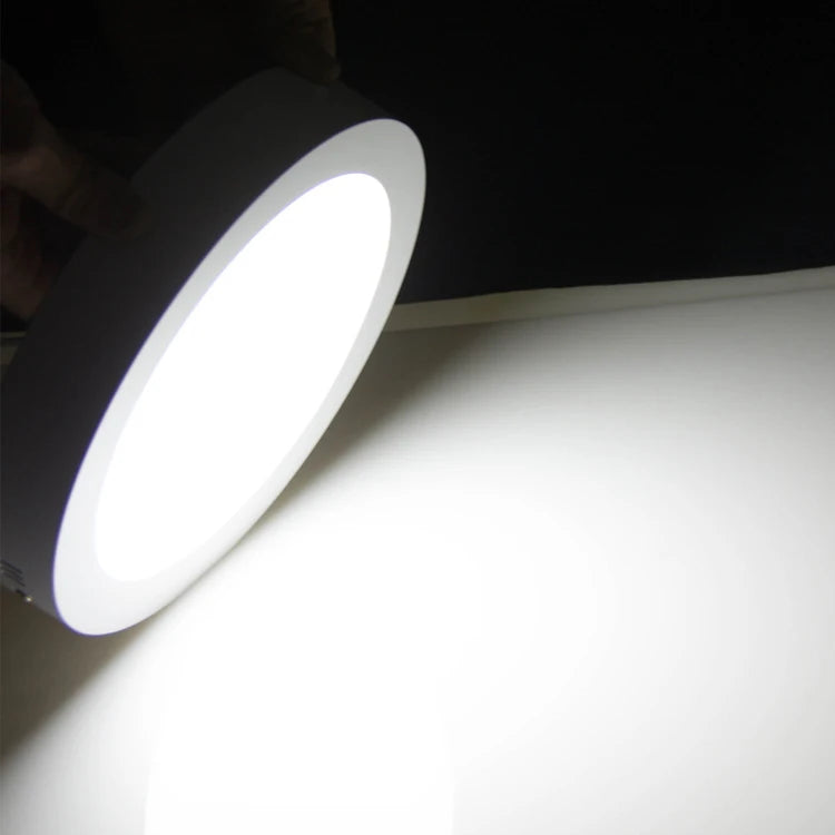QLTEG Surface LED Square Ceiling Light 6W 12W 18W 24W 30W Round LED Panel Light Down Light with driver AC85-265V LED Indoor Lamp