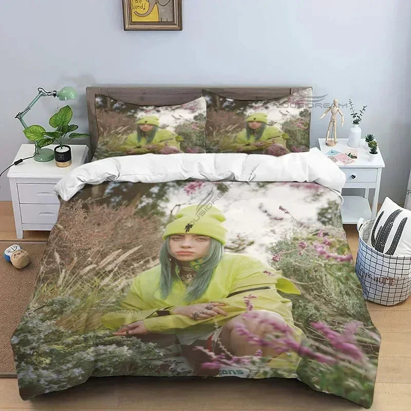 Popular Star B-E Singer Bedding Set Duvet Cover Bed Set Quilt Cover Pillowcase Comforter king Queen Size Boys Adult Bedding Set