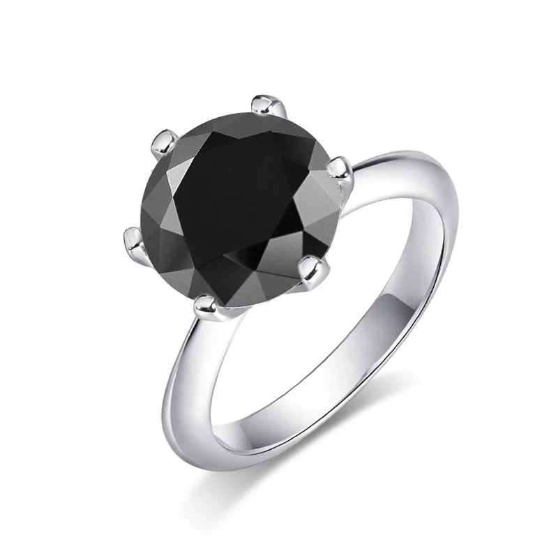 Smyoue 5CT 3CT D Color Moissanite Diamond Engagement Rings for Women Green Red Lab Diamond Band 925 Sterling Silver Jewelry GRA