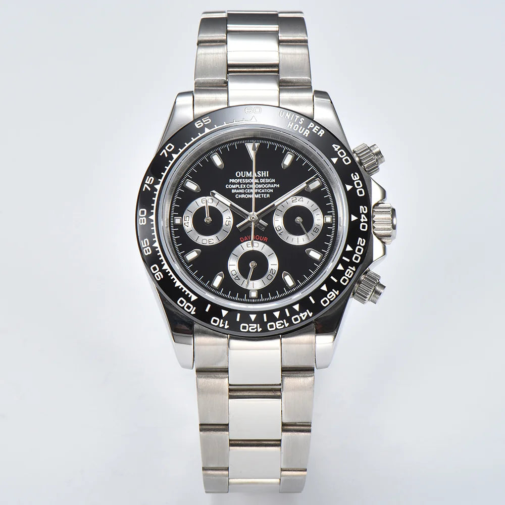 VK63 movement watches luxury men's watches sapphire glass waterproof watches quartz movement watches support custom logo