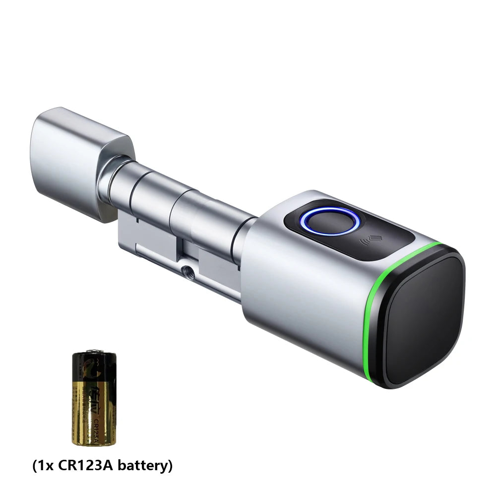 Zemismart BLE Smart Electronic DoorLock Work with Tuya DIY Cylinder Core Fingerprint APP Keys IC Card Unlock for Home Hotels