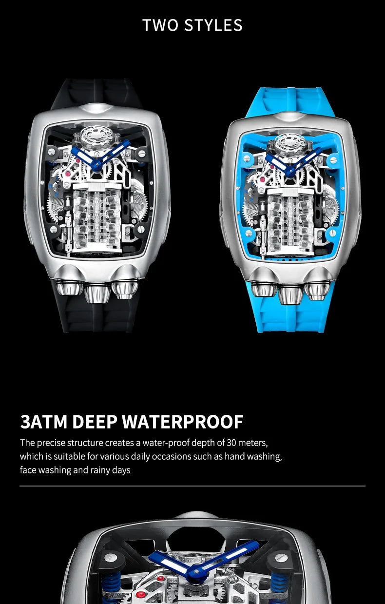 PINDU Design Mens Watches Top Brand Luxury Military Sport Men NH05 Automatic Watch Waterproof Mechanical Watches Men montre homm