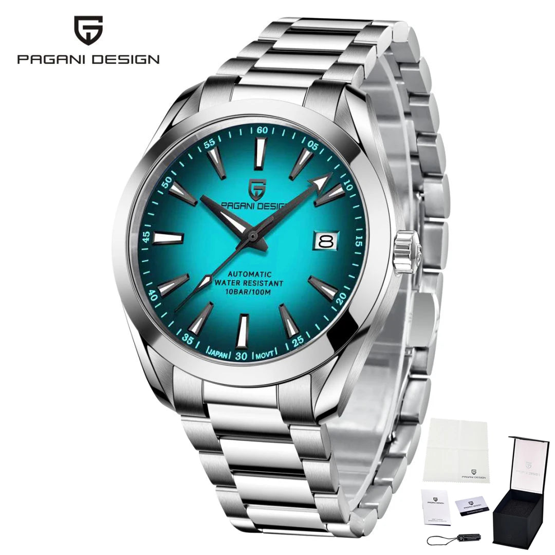 PAGANI DESIGN 2025 40MM Men's Watches Luxury Automatic Watch For Men Mechanical Watch Stainless Steel luminous business Watches