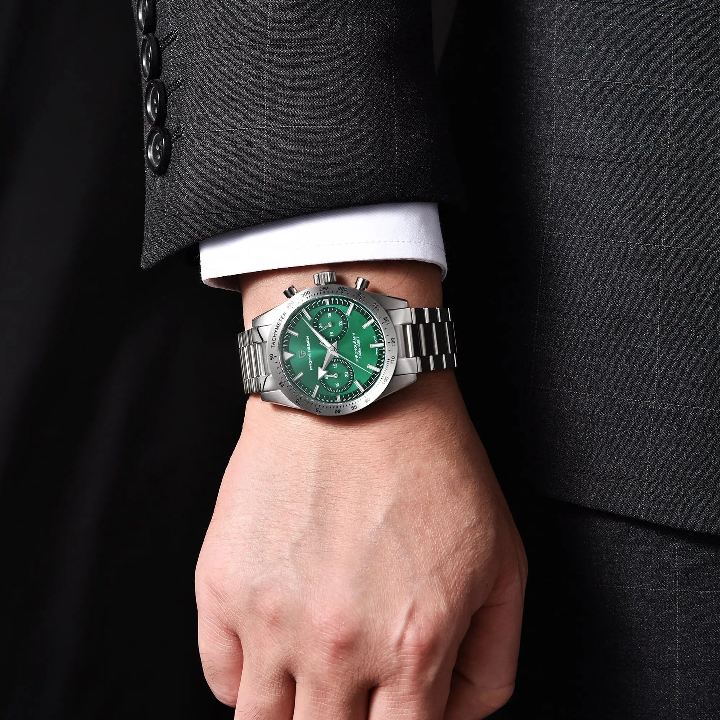 PAGANI DESIGN 2025 New Men Quartz Watch Exquisite Craftsmanship Luxury Classic Style Sapphire Glass Chronograph 100m Waterproof