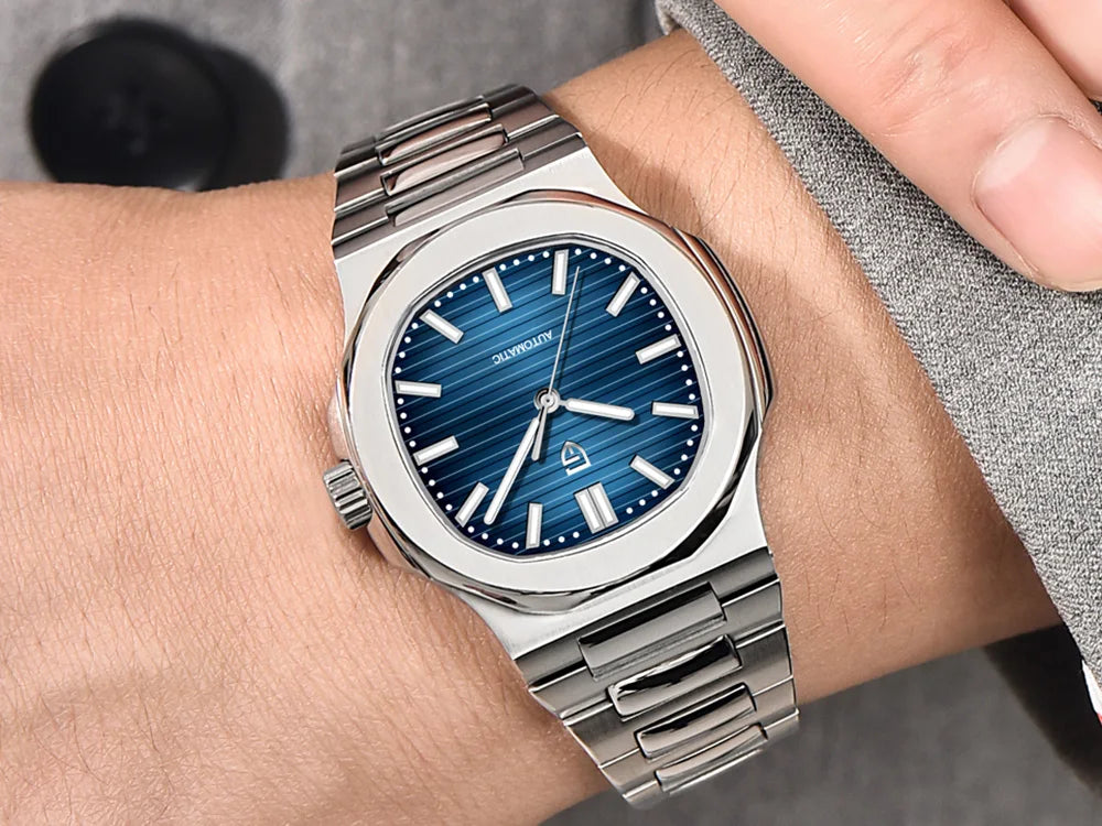 2025latest Pagani design rose gold top luxury automatic men's watch fashion AR Sapphire crystal mechanical watch men's gift10BAR