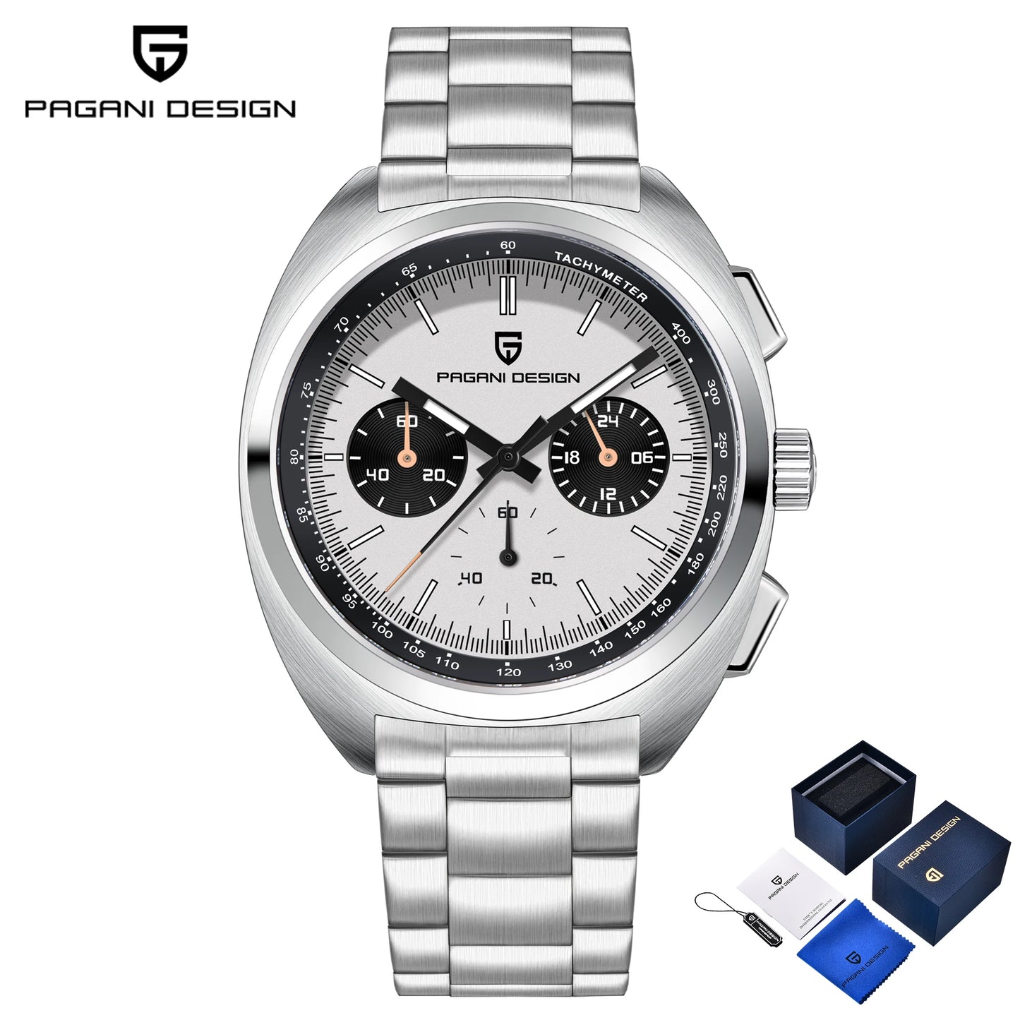 PAGANI DESIGN Men's Watch 2025 New Chronograph Luxury Quartz Watches For Man Gifts BOX Top Sapphire Mirror Sports Wristwatches