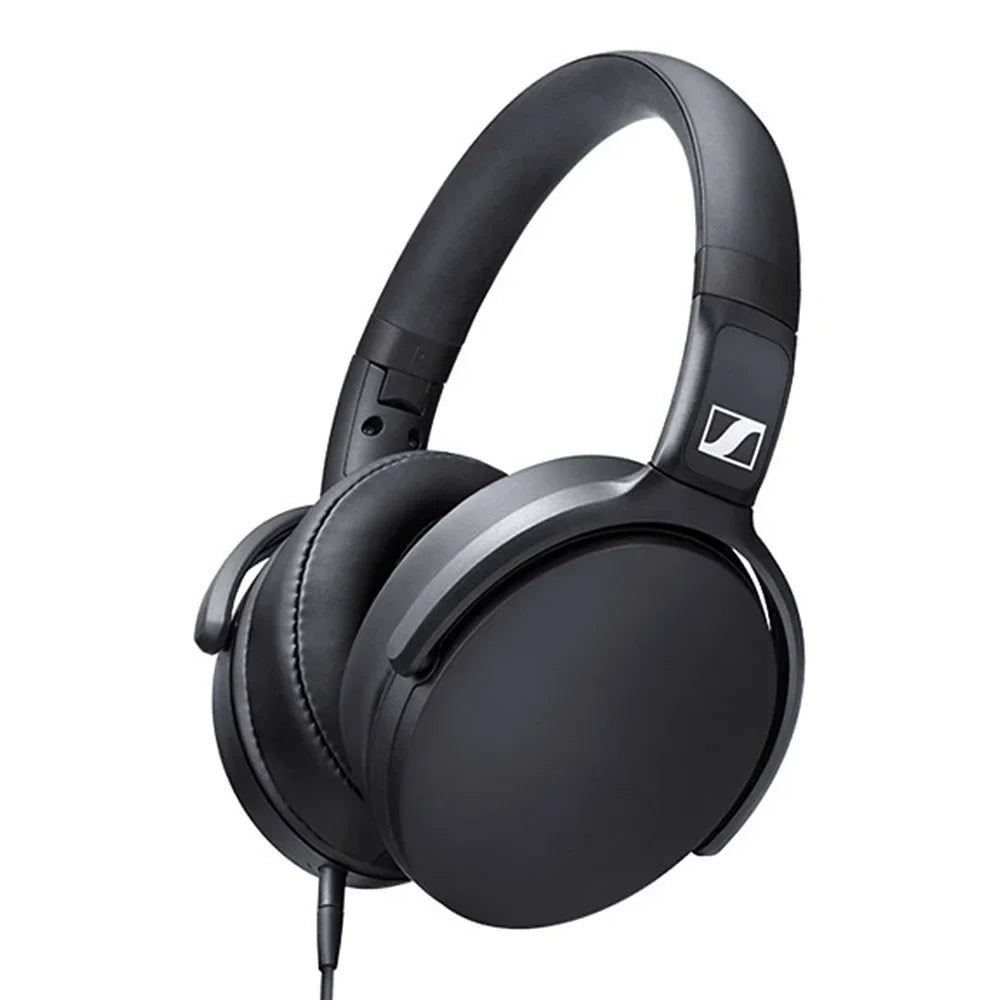 Sennheiser HD 400S Around-Ear Headphones Noise Isolation Earphone Stereo Music Foldable Sport Headset Deep Bass for Mobile Phone
