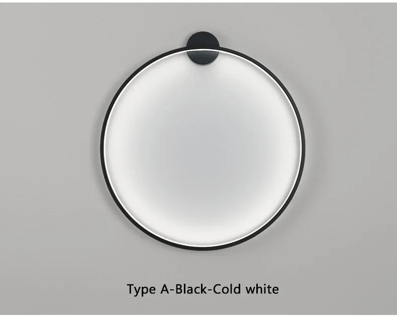 Nordic Minimalist Circle Background LED Wall Lamp Modern livingroom sofa wall lights Hotel Hall Bedside Sconces Light Home decor