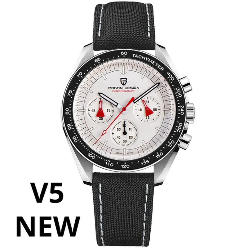 2025 New PAGANI DESIGN Mens Watches Top Brand Luxury Automatic Quartz Chronograph Waterproof Sport Stainless Steel Clock Relogio