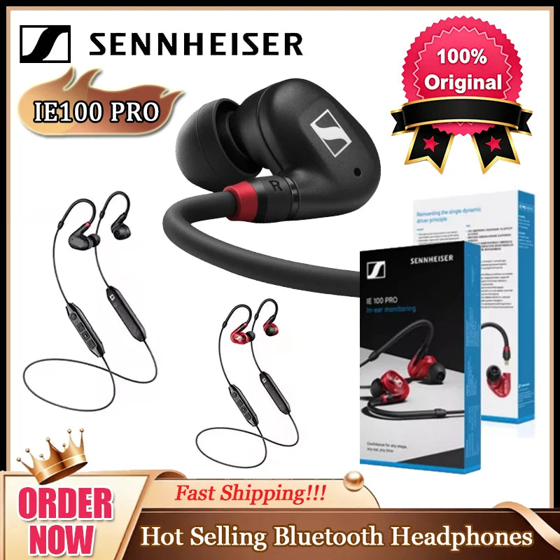 Sennheiser Wireless Bluetooth Headphones HD206 IE900 Sport Headphones HD400S Resolution HIFI Noise Reduce Original Microphone