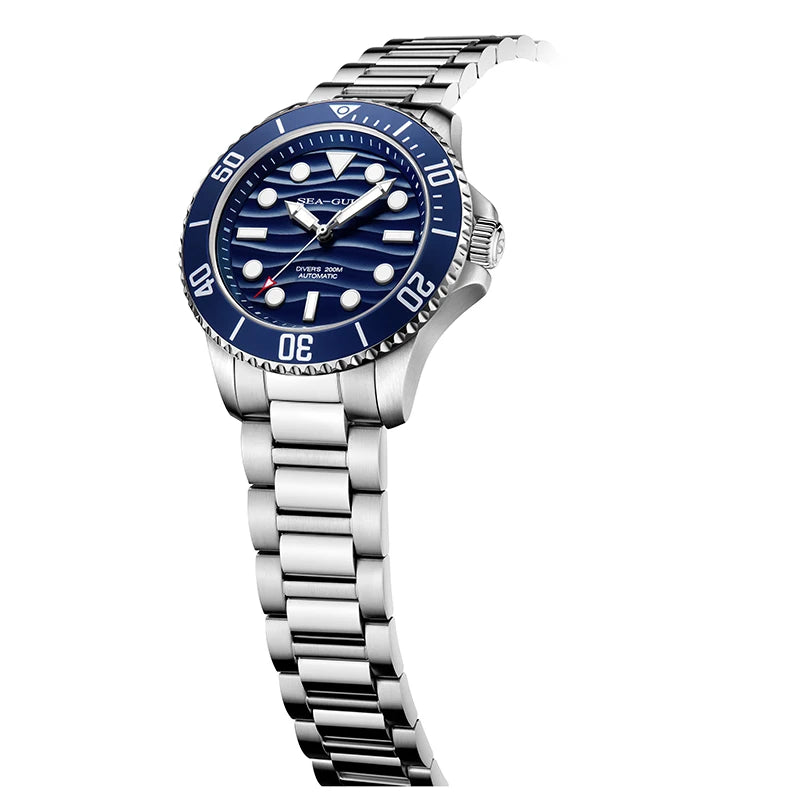 Seagull Automatic Man Watch Ocean Series 200M Waterproof Luminous Sapphire Crystal  Fashion Diving Mechanical Wristwatches 6203