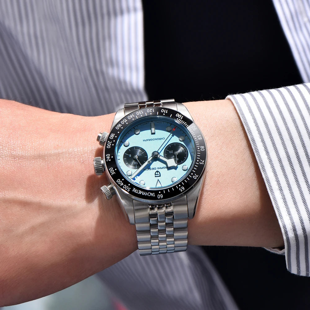 2025 New PAGANI DESIGN Panda Mens Watches Quartz Chronograph Watch For Men Gifts Man AR Sapphire Mirror Ceramic Bezel Waterproof