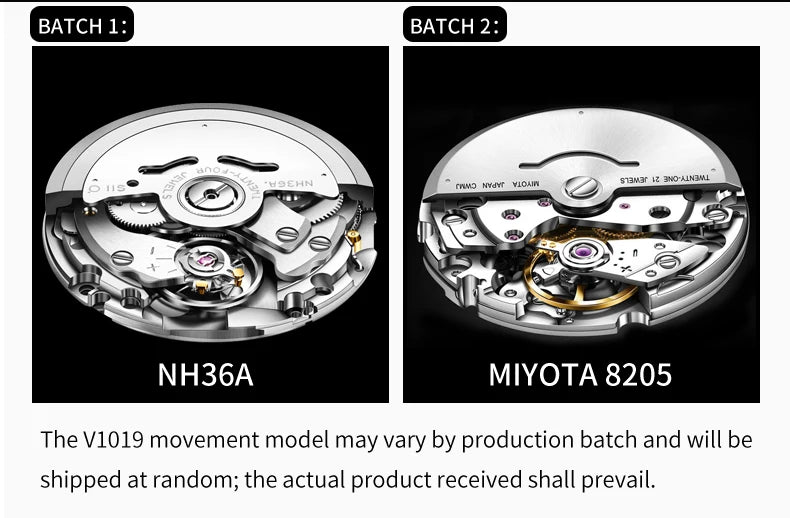 Yelang V1019 Brand 44MM Men Watch NH36 100M PROFESSIONAL WATERPROOF Deep Diving Mechanical Automatic Watch Sapphire Lens Reloj