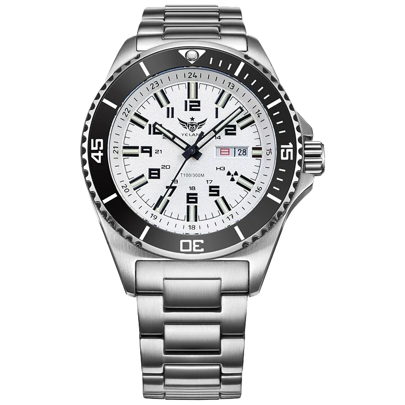 Yelang V1031 Luxury Men Brand Watch 44mm Diver Water Watches Japan 8205 Automatic Mechanical movement Luminous 300M Waterproof