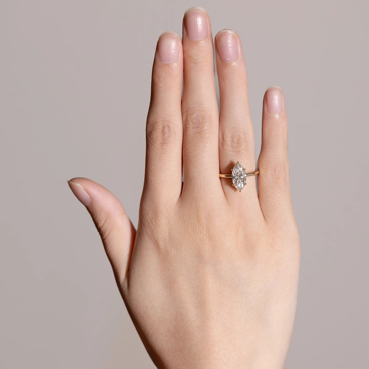 With GRA Certificate 3CT Marquise Moissanite Rings for Women 925 Silver Thin Ring Engagement Wedding Accessories Jewelry