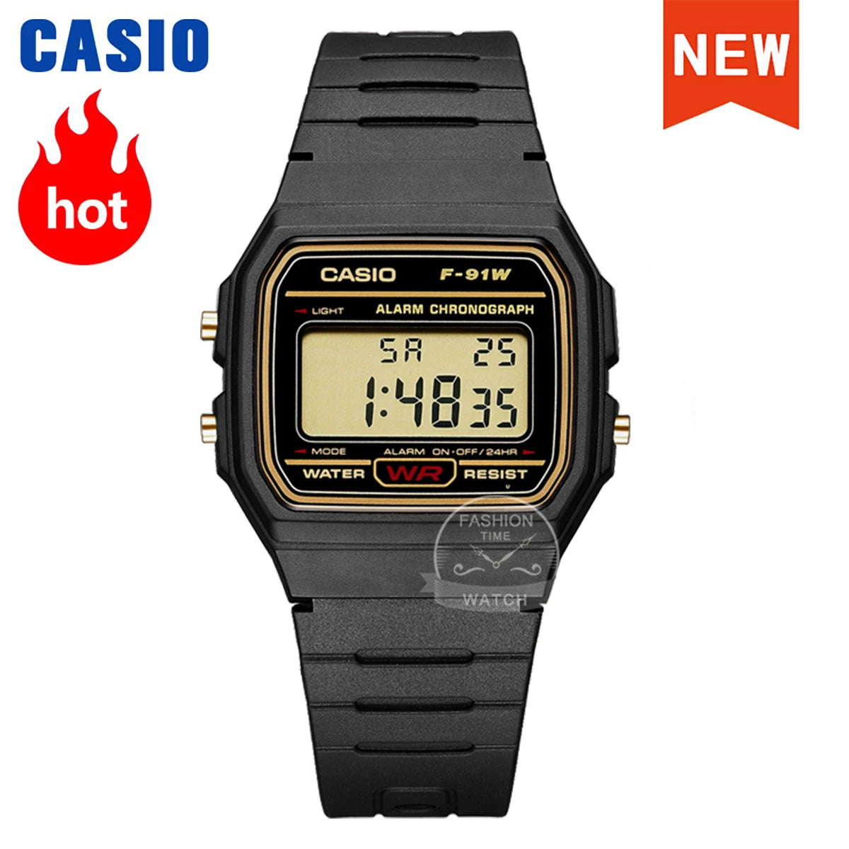 Casio Versatile Small Square Watch Retro Comfortable Design Classic Style for Casual Wear F-91WG-9