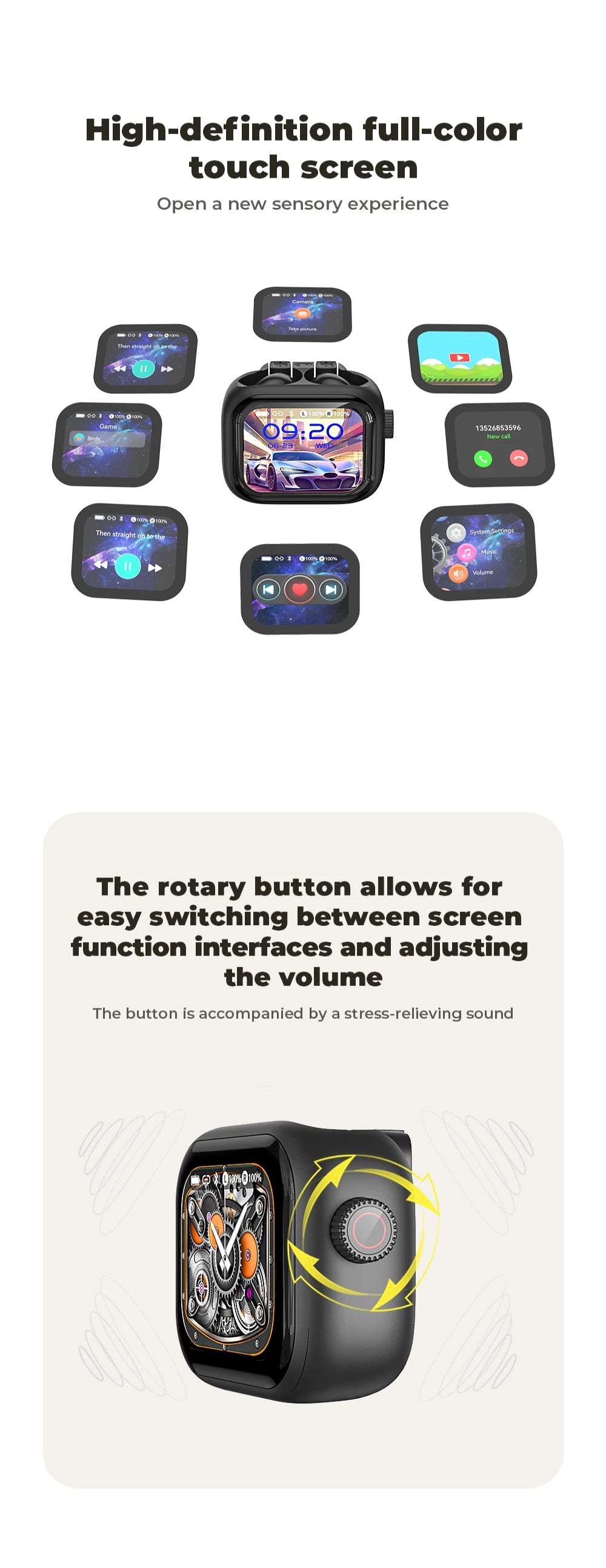 HTC NE40 Earphones Bluetooth V6 TWS Sports AI Translator Earbud Noise Reduction Wireless Headphones With Mic