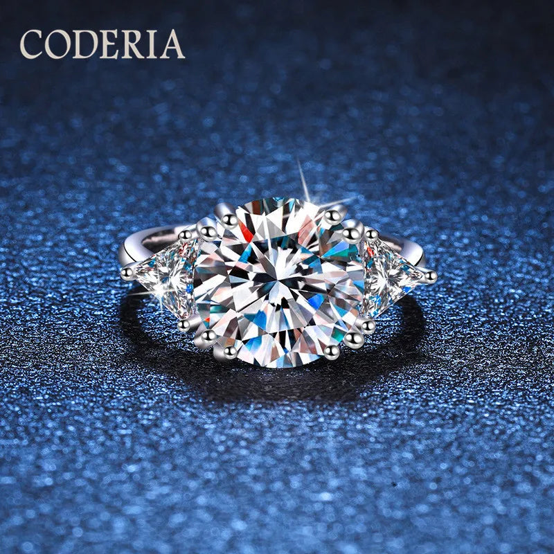 5.0 Carat Mousseline Ring Deluxe D Color VVS1 Diamond Gold Plated 925 sterling Silver Wedding Rings Engagement Jewelry