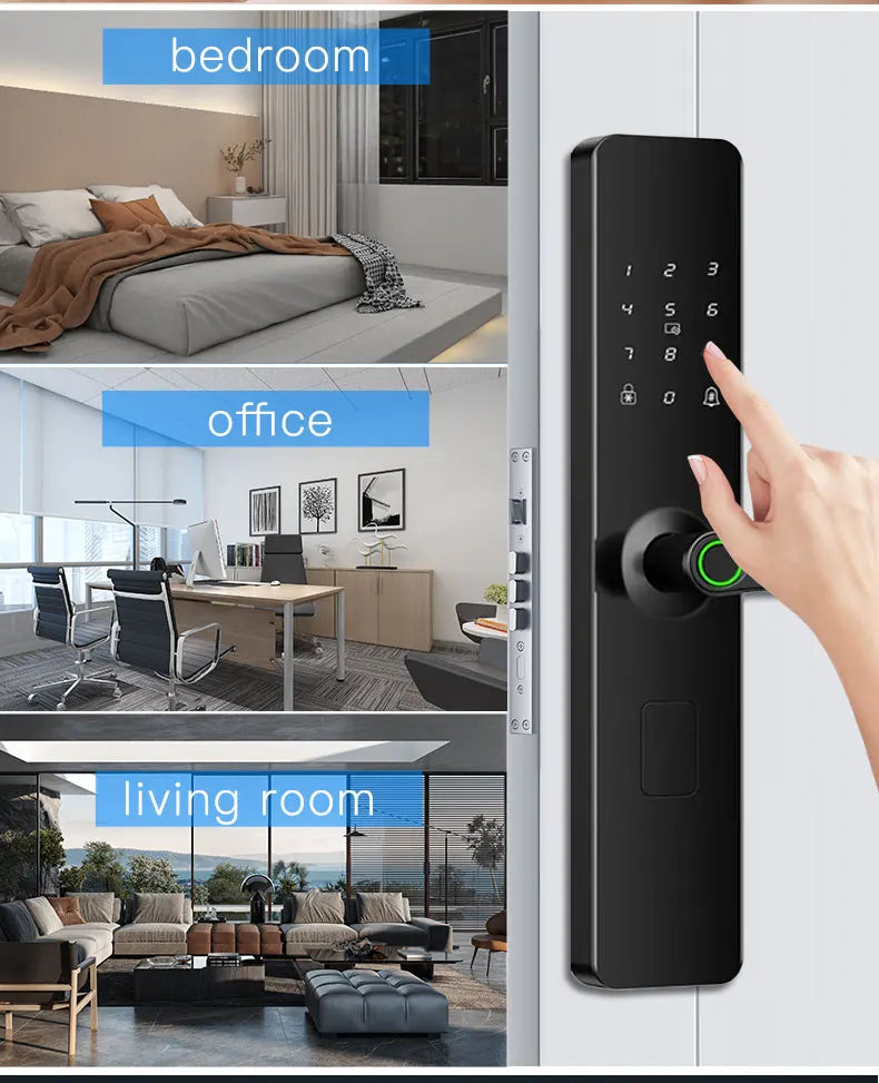 TTLOCK Smart lock with Fingerprint Password IC Card Unlock Support USB Emergency Charge ﻿for Hotel Apartment