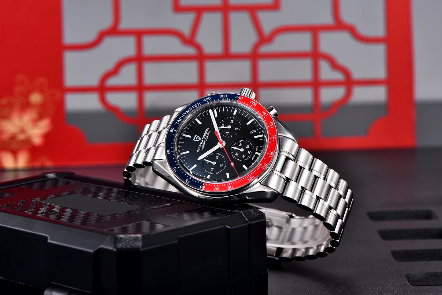 PAGANI DESIGN 2025 New 1701 Mens Watches Luxury Sapphire Bezel Moon Quartz Watch For Men Sport Chronograph Waterproof Wristwatch