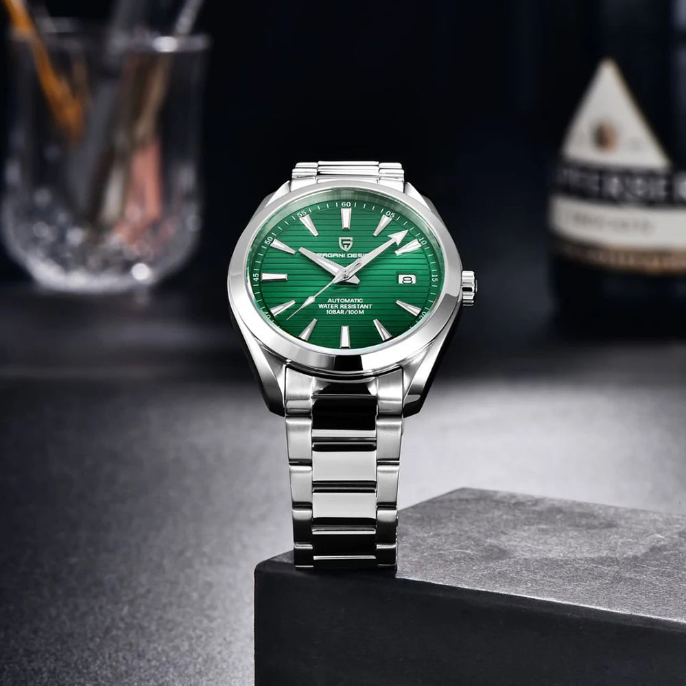 PAGANI DESIGN 2025 40MM Men's Watches Luxury Automatic Watch For Men Mechanical Watch Stainless Steel luminous business Watches