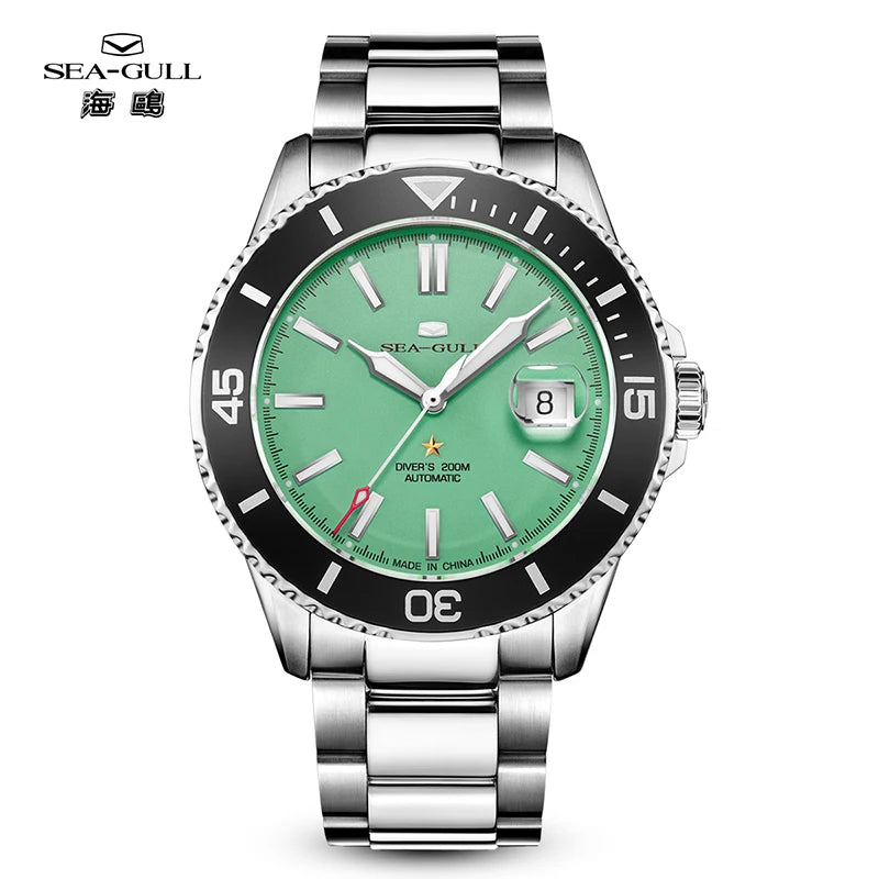 Seagull relogio masculino Men Watch 200m Diving Business Waterproof Fashion Automatic Mechanical Watch Ocean Series 816.32.1523