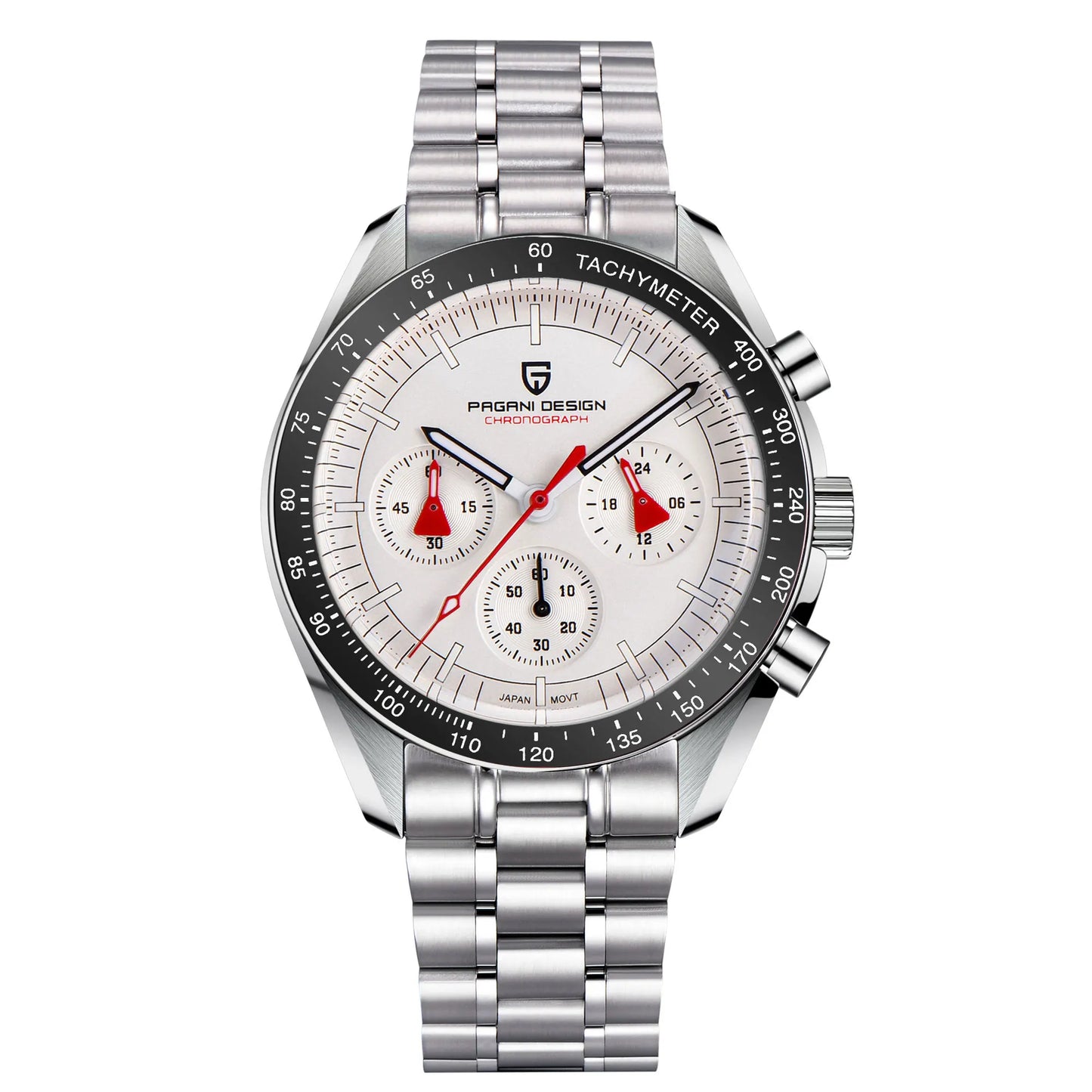 PAGANI DESIGN 2025 New 1701 Mens Watches Luxury Sapphire Bezel Moon Quartz Watch For Men Sport Chronograph Waterproof Wristwatch