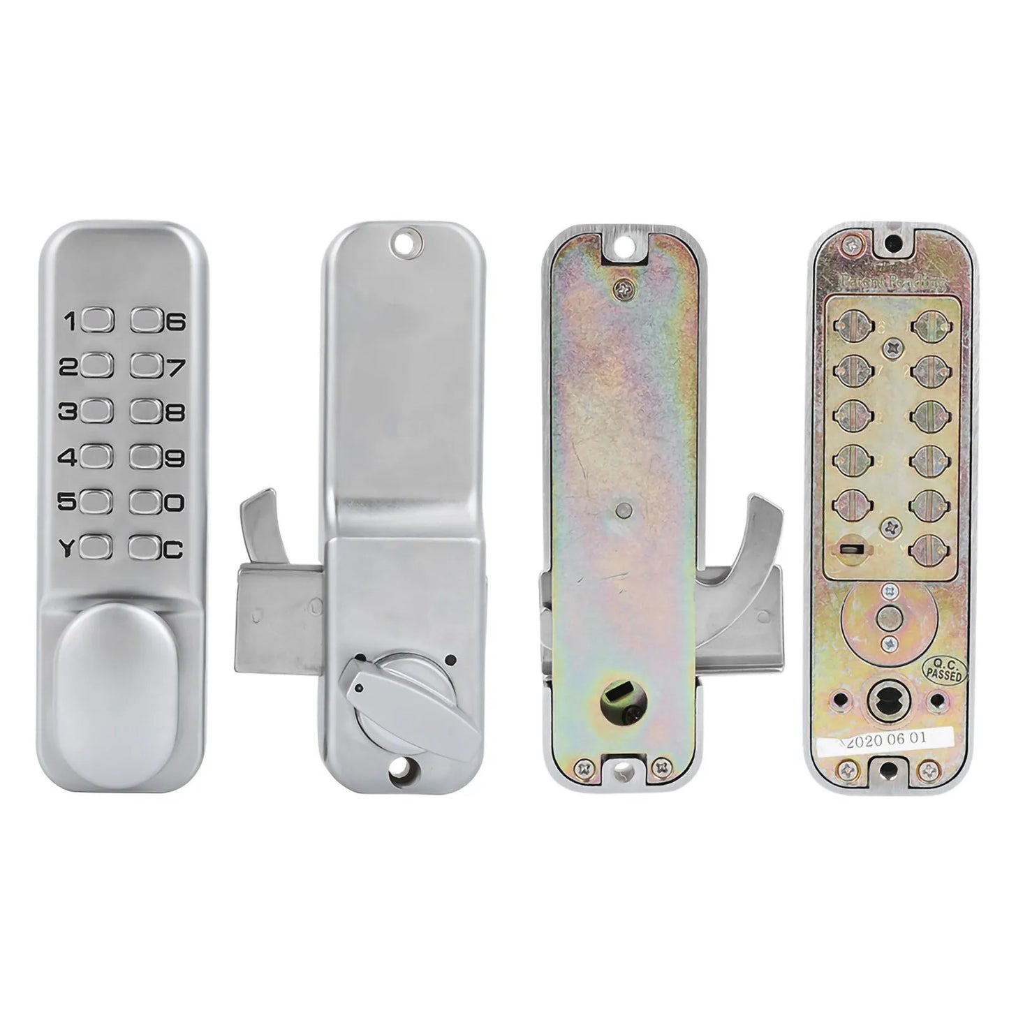 1‑11 Digits Mechanical Combination Lock Sliding Door Keyless Access for Kitchen  Balcony Passsword Lock Zinc Alloy Lock