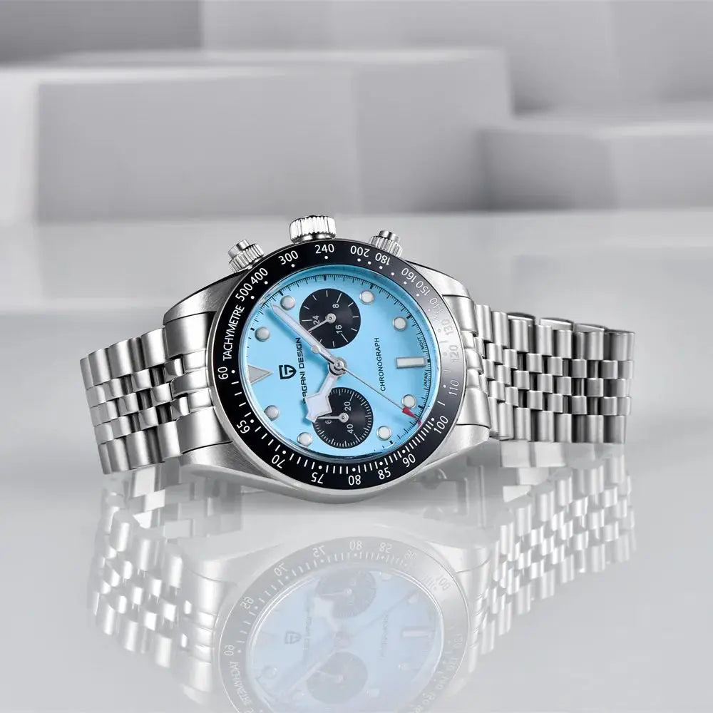 2025 New PAGANI DESIGN BB Flamingo Chronograph Luxury Sports Quartz Watch Men Sapphire mirror 100M Waterproof Fashion Wristwatch