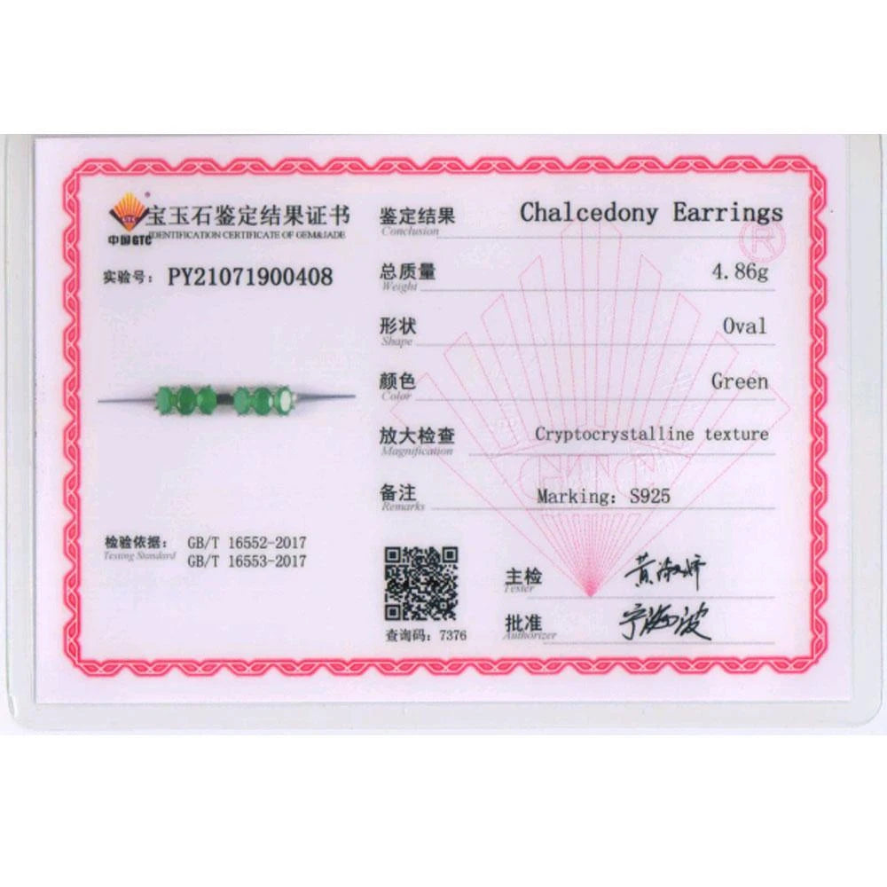 TBJ,natural green agate jewelry set ring earring  925 sterling silver fine natural gemstone jewelry for women mom nice gift