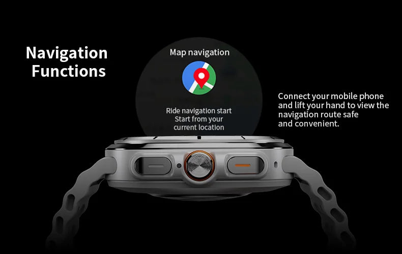 2026 New Watch8 Ultra Smart Watch Classic NFC Health Monitoring  Bluetooth Call 3ATM Waterproof HD Smartwatch For IOS Android