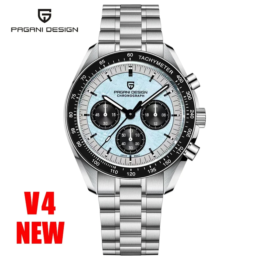 PAGANI DESIGN 2025 New AK Project Men's Watches Luxury Quartz Wrist Watch For Men AR Sapphire Speed Chronograph Automatic Date