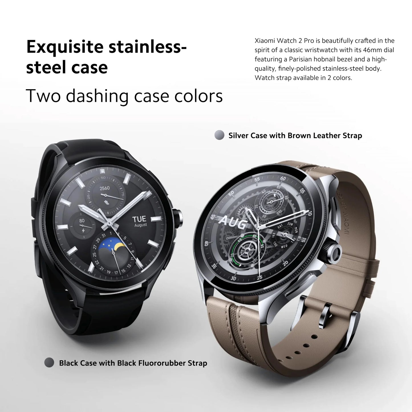 Xiaomi Watch 2 Pro 2GB 32GB 1.43" AMOLED Display 326 PPI 150+ Sports Modes Qualcomm Snapdragon W5+ Gen 1 Magnetic Charge 54.5g