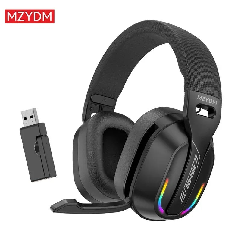 Wireless gaming headphones: 2.4G/ wired/ foldable Bluetooth headphones, providing an immersive audio experience for PC/PS4/PS5.