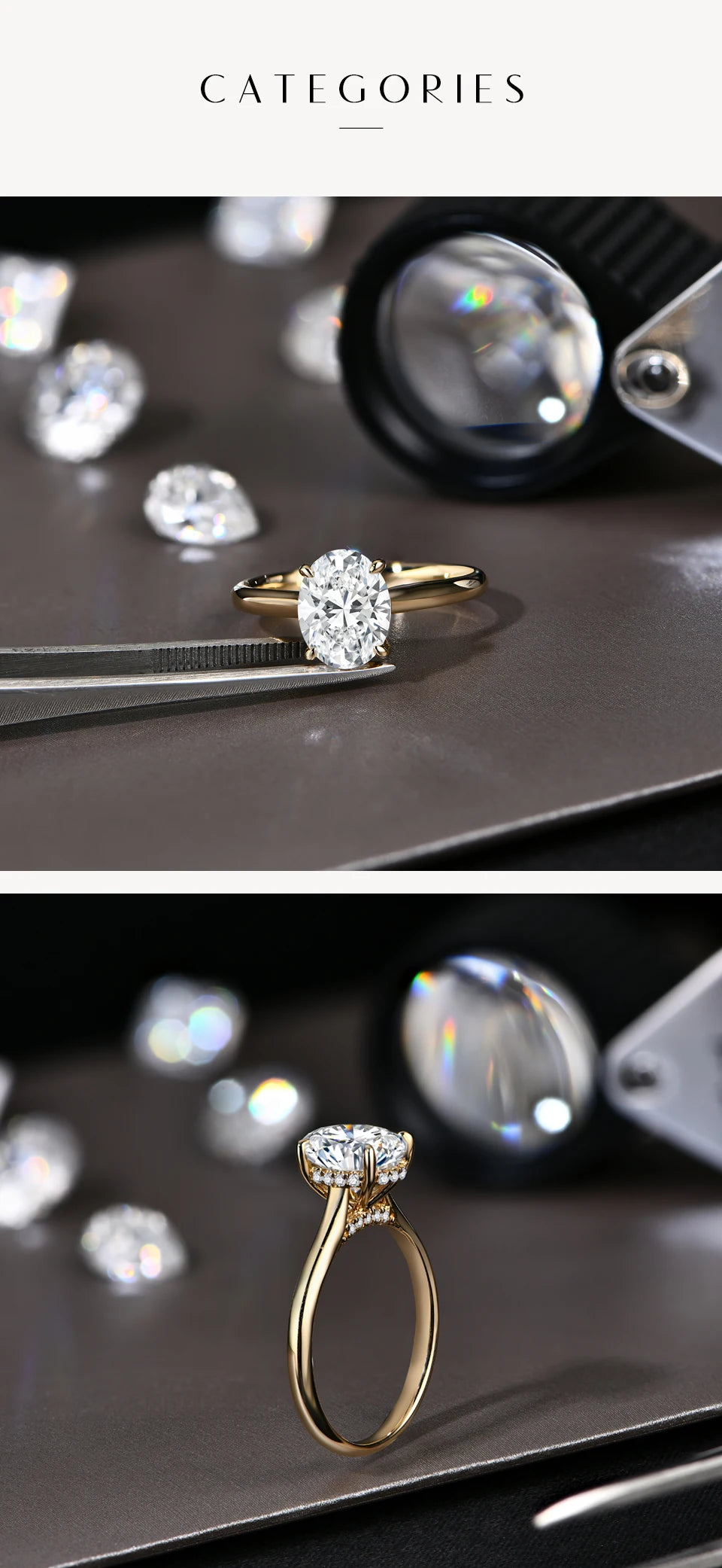 ATTAGEMS Oval Cut 9*7mm 2CT D VVS1 Moissanite Rings S925 Sterling Silver for Women Engagement Wedding Lady's Jewelry Gift Luxury