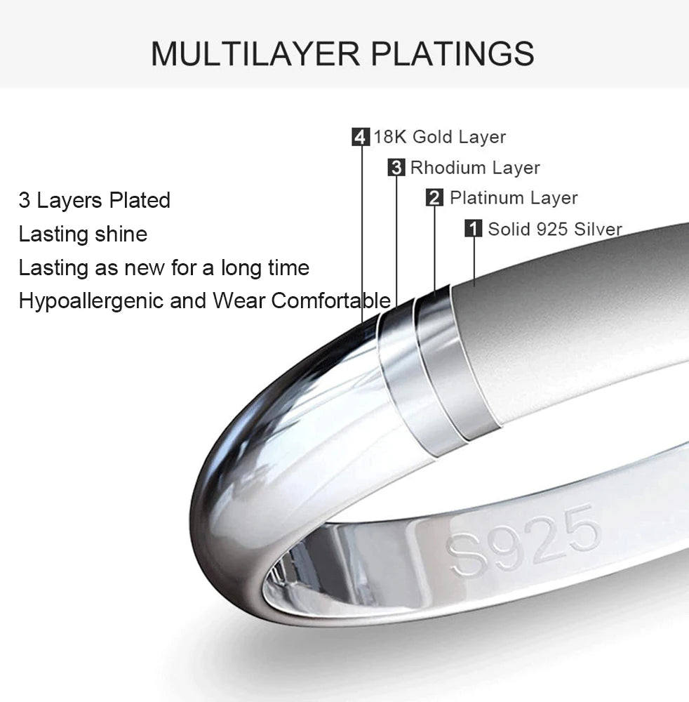 1ct to 3ct Moissanite Diamond Certified Ring Original Sterling Silver 925 Rings for Women Twist Floral Luxury Wedding Jewelry