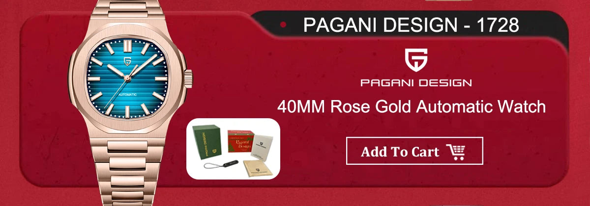 PAGANI DESIGN Men's Watches 2025 Retro Luxury Watch For Men Quartz Chronograph Wristwatch Luminous AR Sapphire Mirror Waterproof