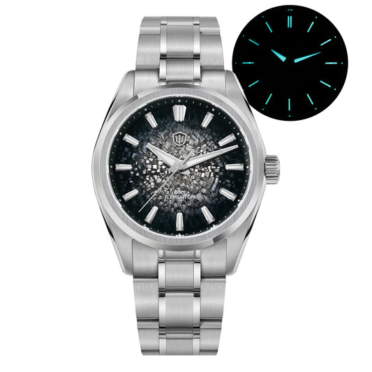 Watchdives WD0003C 38mm Men Watch VH31 Sweep Seconds Quartz Movement Sapphire ice Crack Dial Luminous 10Bar Waterproof Watches