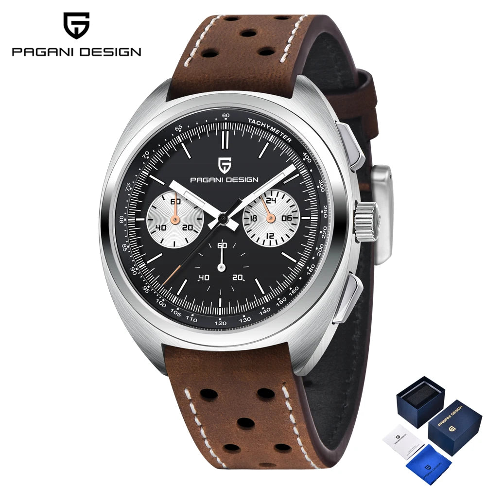 2025 New PAGANI DESIGN Men's Watches Top Luxury Quartz Watch For Men VK63 Chronograph Wristwatch Luminous AR Sapphire Clock Gift