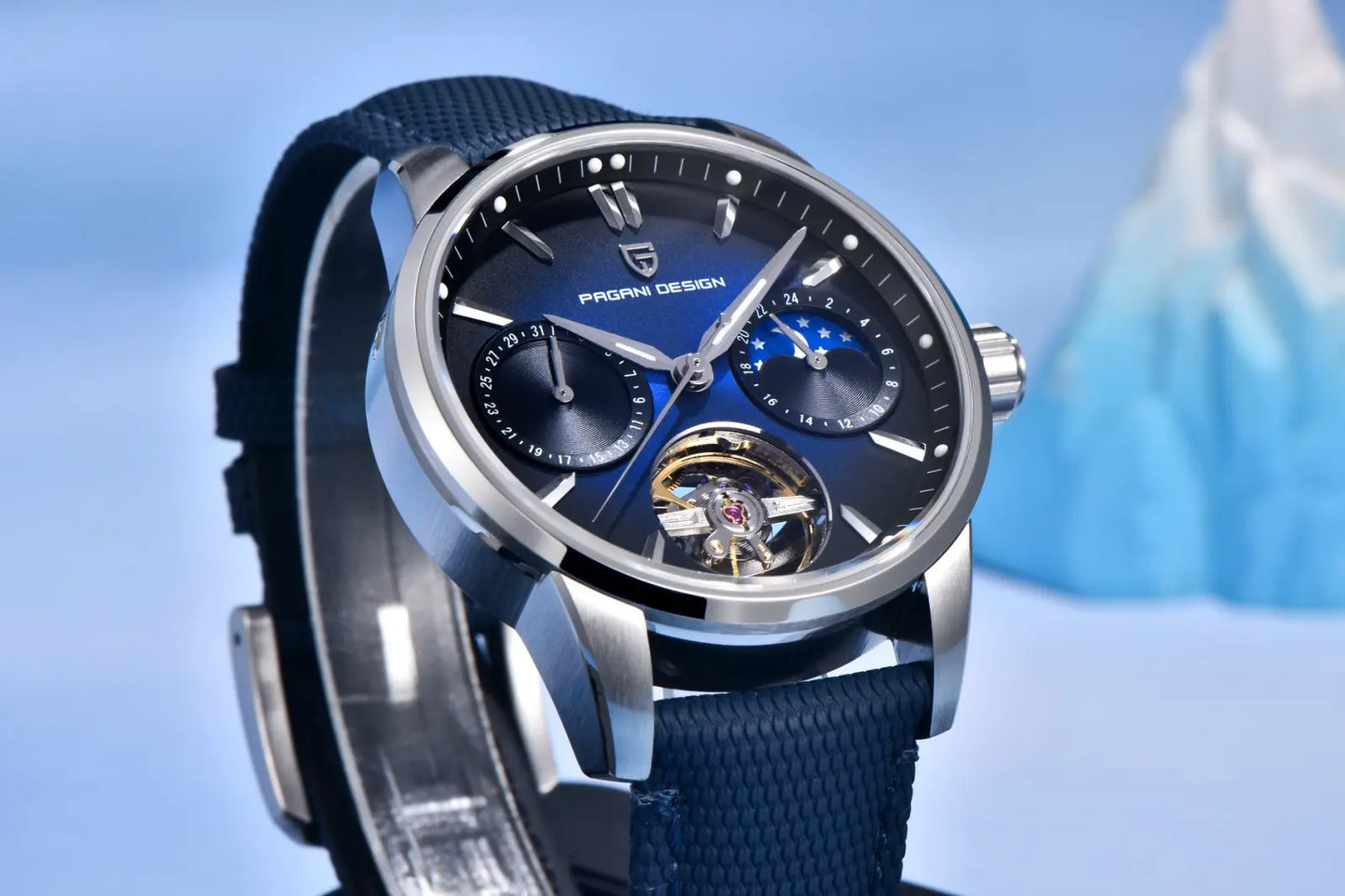 PAGANI DESIGN Top Luxury Men Clock Luminous Hollow Tourbillon Automatic Wristwatch Mechanical Stainless Steel Men's Watch Reloj