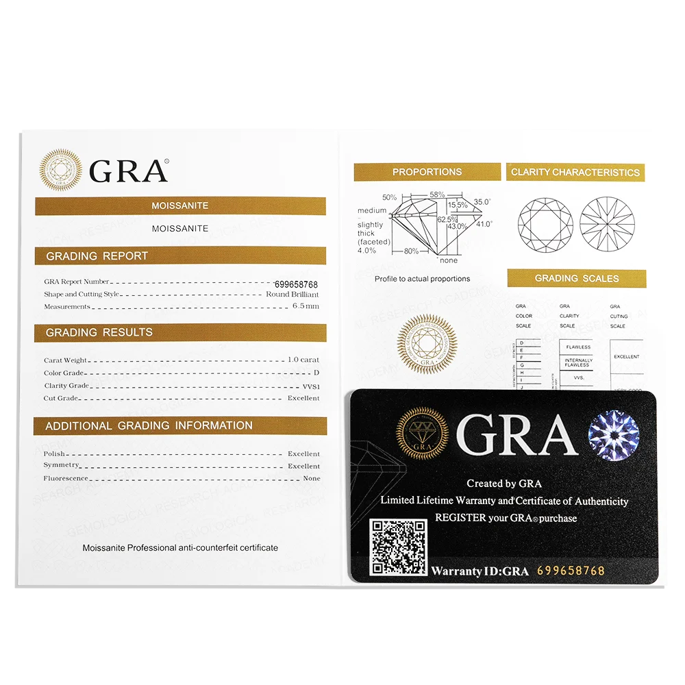 EWYA Sparkling 0.1ct 3mm Moissanite Tennis Bracelet with GRA for Women Party Fine Jewelry S925 Sterling Silver Diamond Bracelets