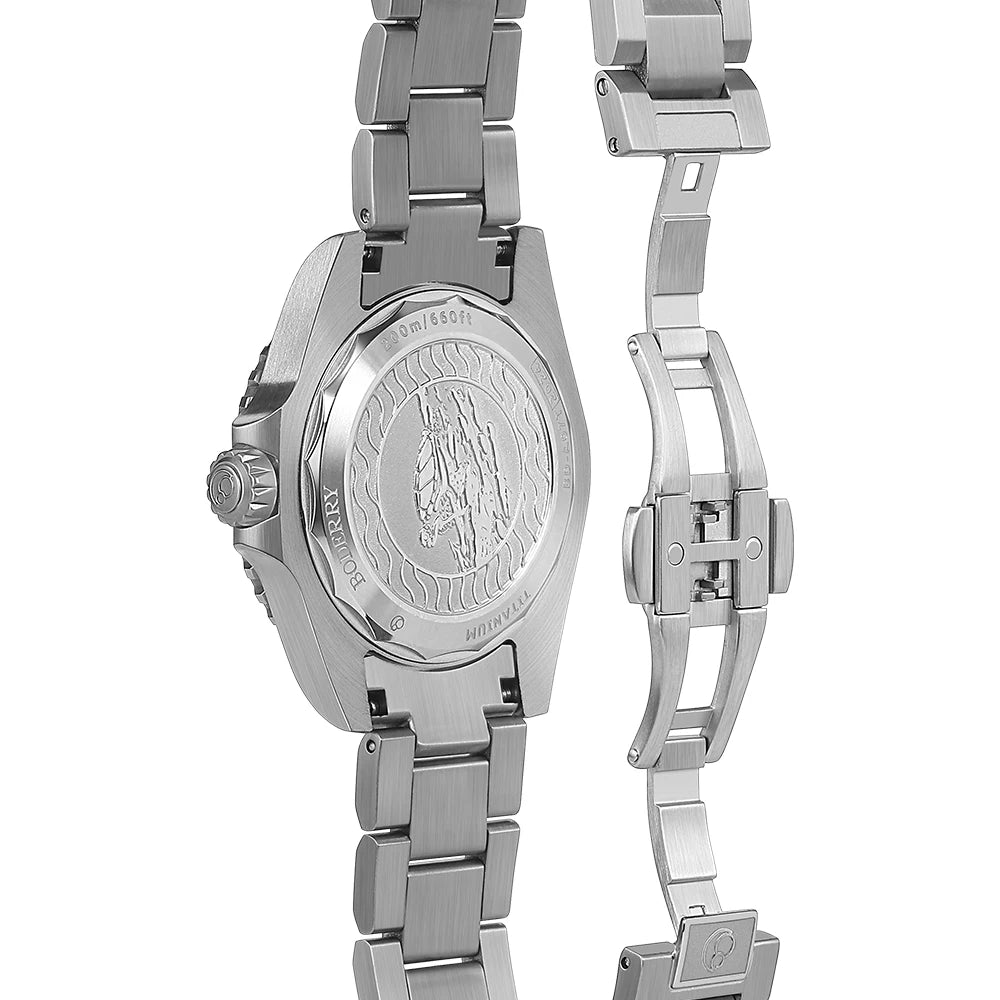 Boderry Seaturtle Titanium Diver Watch Men Luxury Bronze Watches Automatic Mechanical Wristwatch Sport 200M Waterproof Luminous