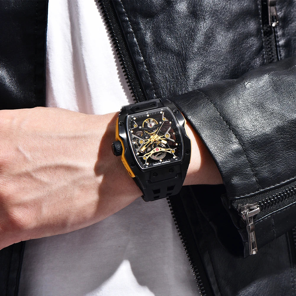 2024 New PAGANI DESIGN 42MM Skeleton Dial Men Mechanical Watch Top Brand Sapphire Glass Automatic Watch 50M Waterproof Watch Men