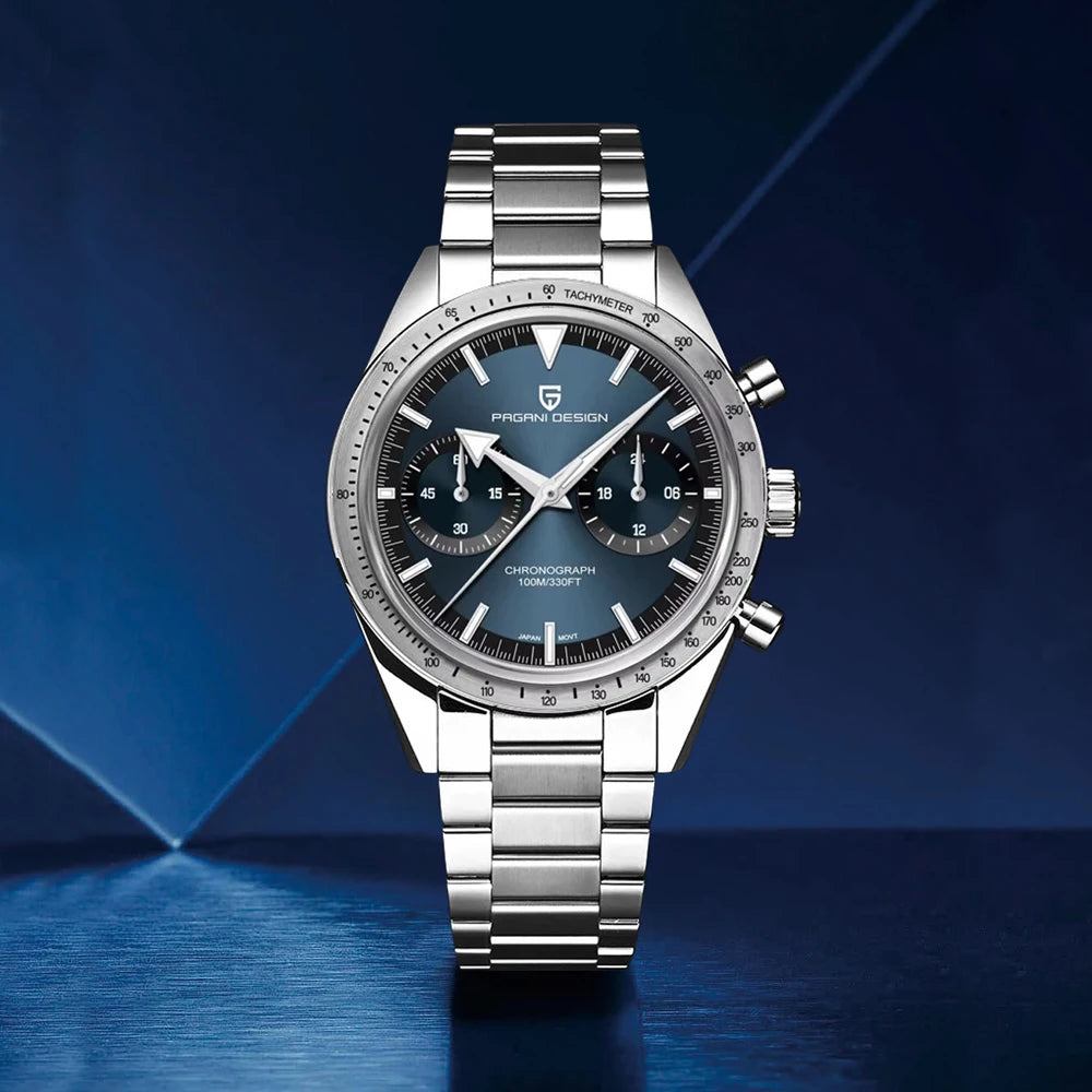 PAGANI DESIGN Men's Watches 2025 Retro Luxury Watch For Men Quartz Chronograph Wristwatch Luminous AR Sapphire Mirror Waterproof