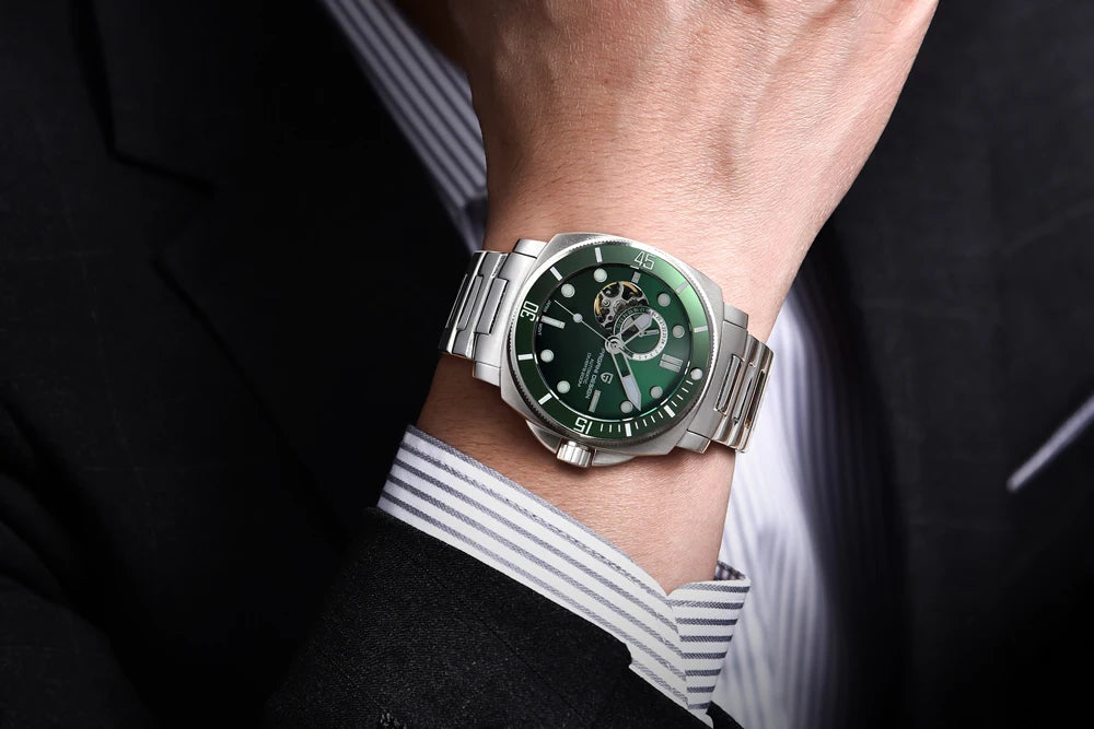 PAGANI DESIGN 2025 New Luxury Men's Watches Mechanical Automatic Watch For Men 200M Diving Wrist watch Stainless Steel+with box