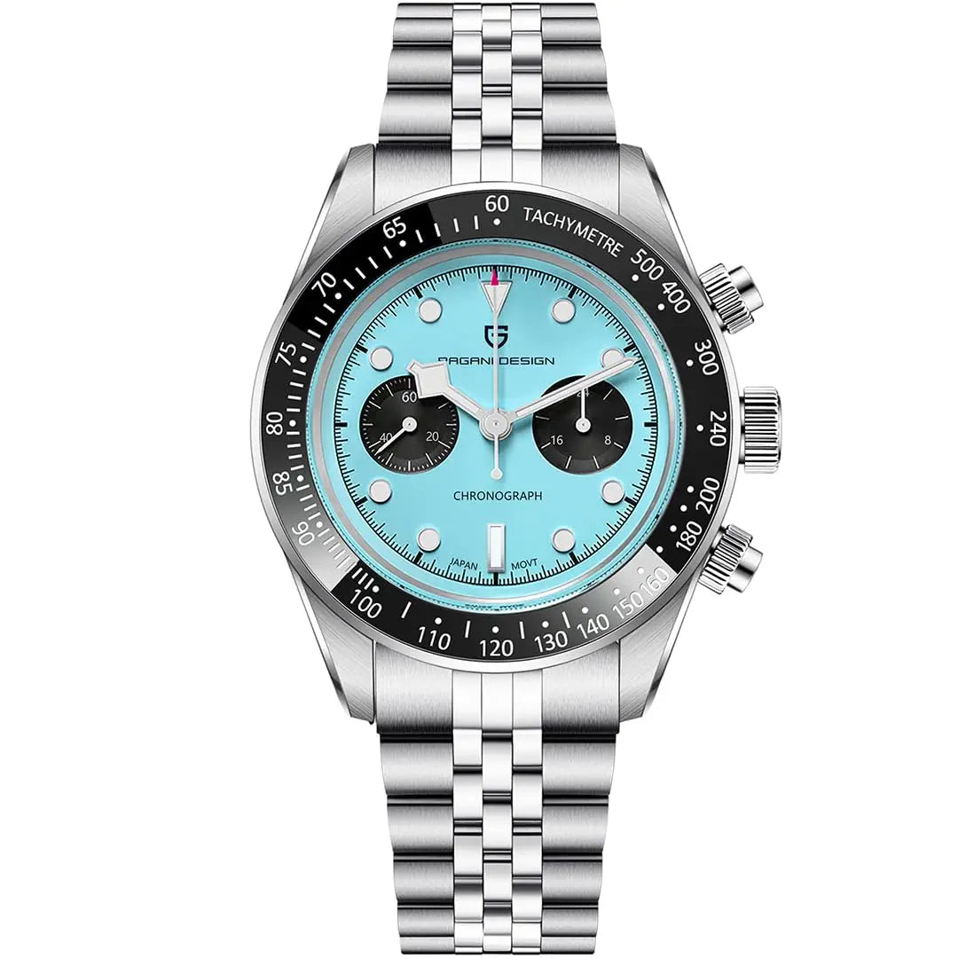 PAGANI DESIGN 2025 New BB Panda Men's Watches Retro Luxury Quartz Watch For Men Sport Chronograph Stainless steel Bracelet Watch