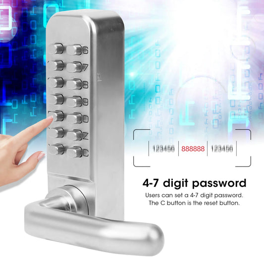 Password Door Lock Smart Door Lock Smart Mechanical Door Lock Digital Password Entry Non‑Power Anti‑Theft Safety Home Access