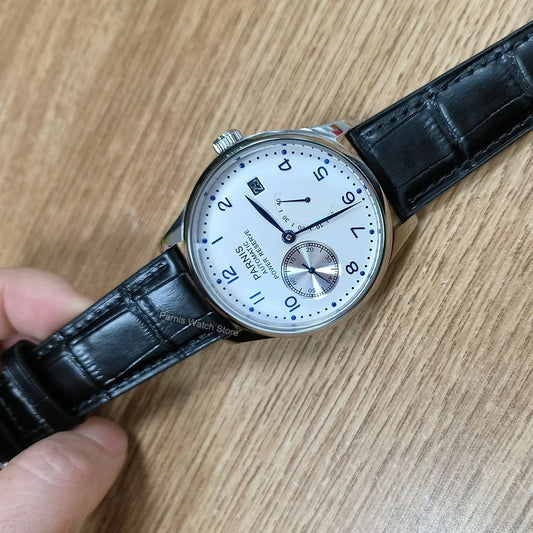 Parnis Power Reserve Automatic 43mm  Movement Men's Mechanical Watch Small Second