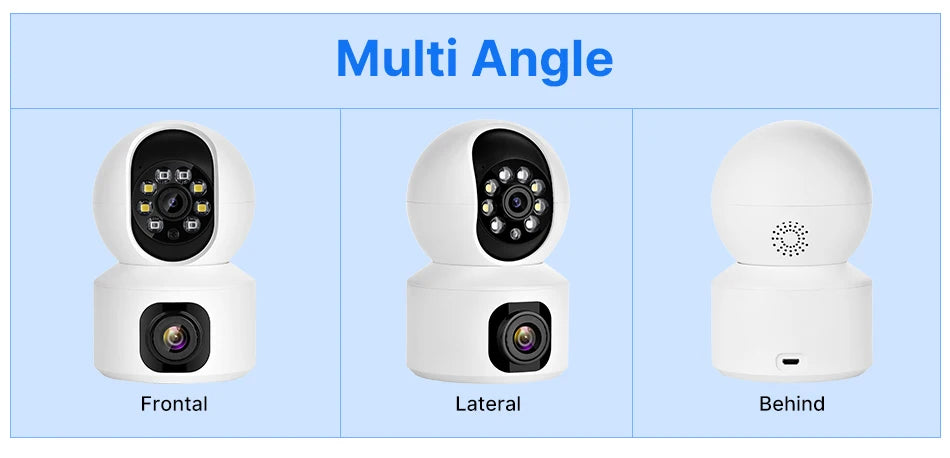 Hiseeu 2K 4MP PTZ IP Camera WIFI Wireless Smart Home Security Surveillance Camera Two-way Audio Indoor Baby Pet Monitor Camera